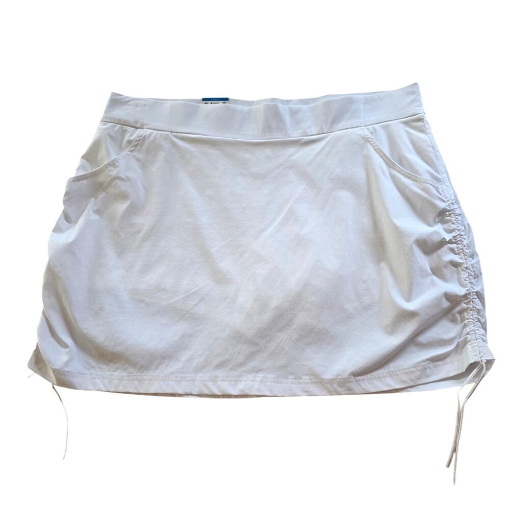 Columbia Omni Shade White Golf Skort *with Pockets* XXL UPF 50 Active Fit | NWT